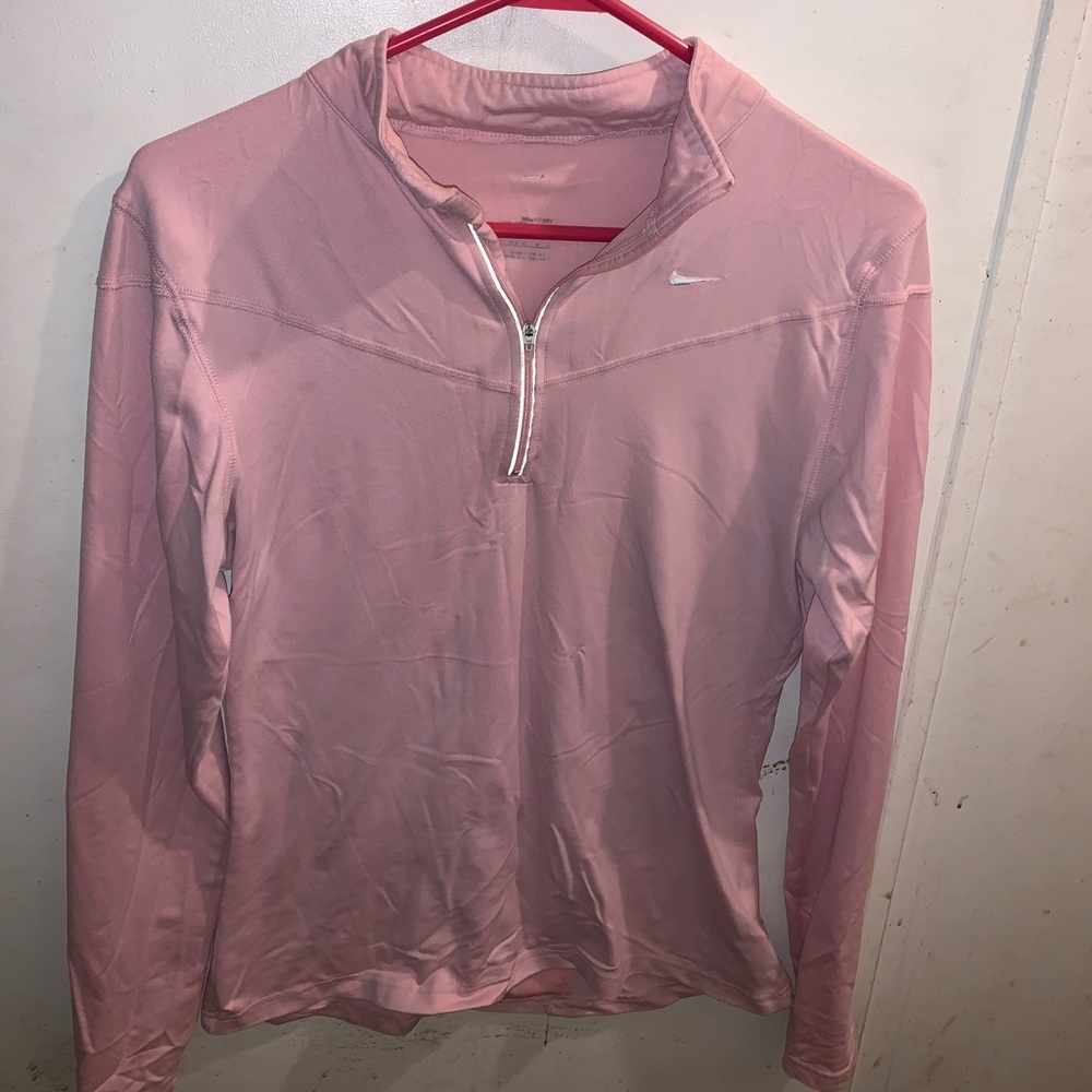 Pink Nike long sleeve top